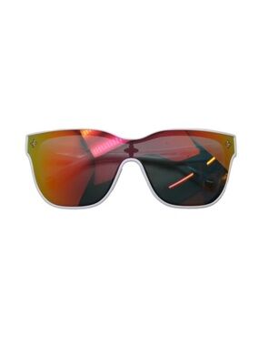 UNISEX Louis Vuitton Shadow Square Sunglasses with Red-Orange Mirrored Lenses